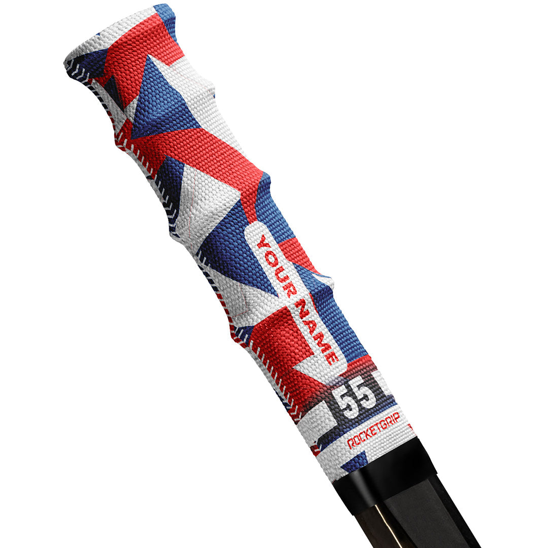 Flag Fabric Hockey Grips (2-pack)