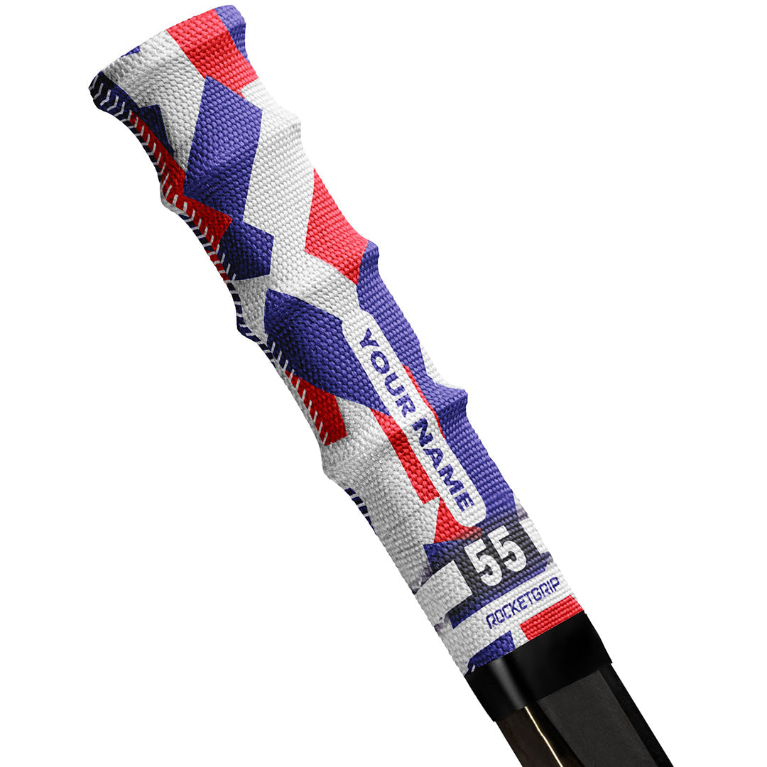 Flag Fabric Hockey Grips (2-pack)