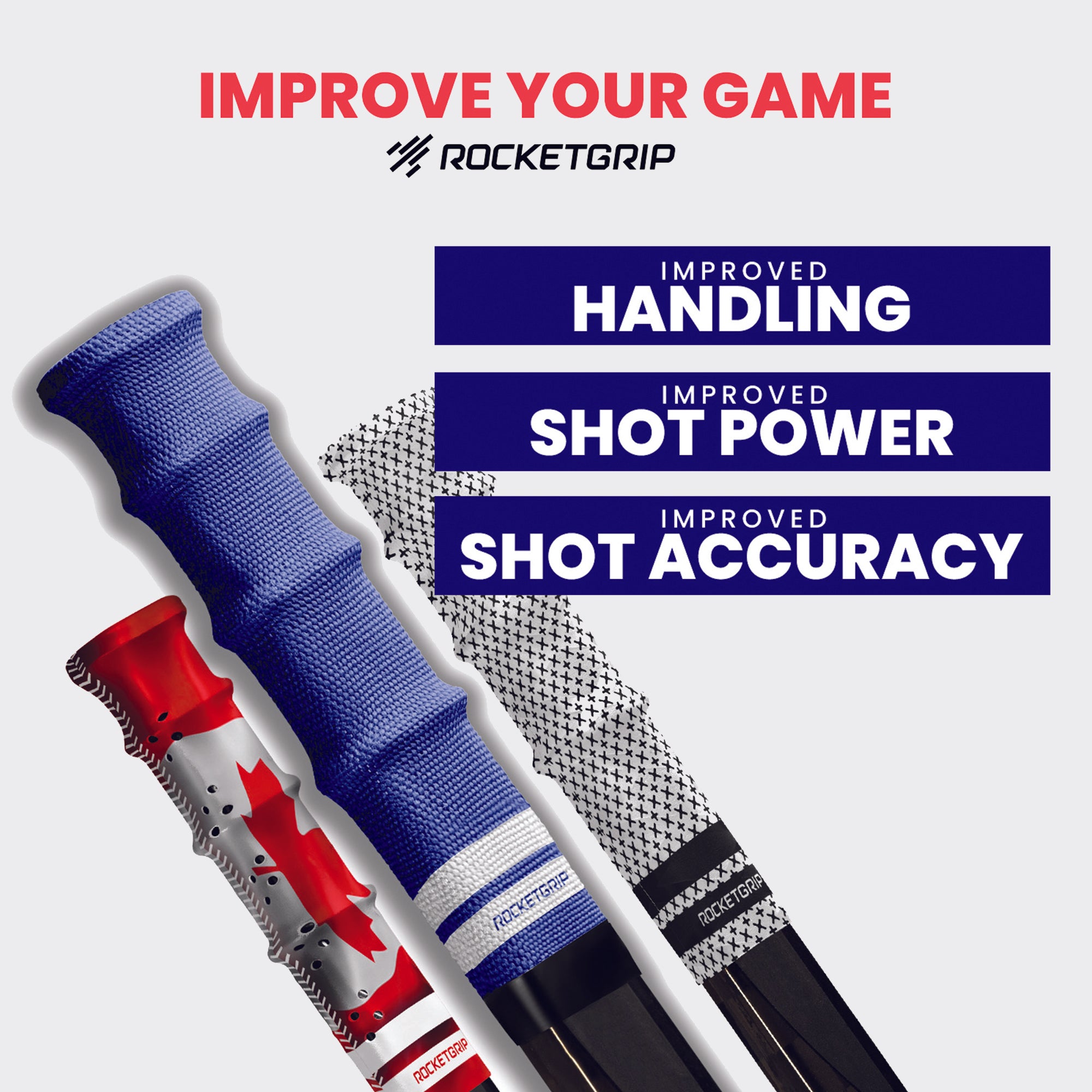 Rubber Hockey Grip Pack (2 grips)