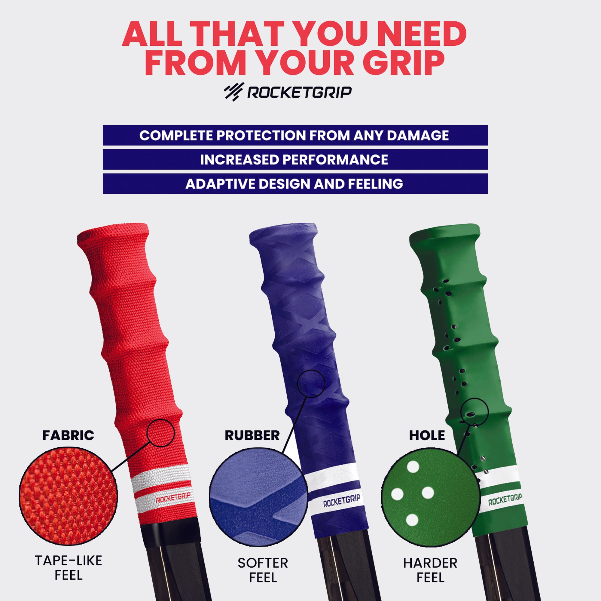 Hole Hockey Grip Pack (2 grips)