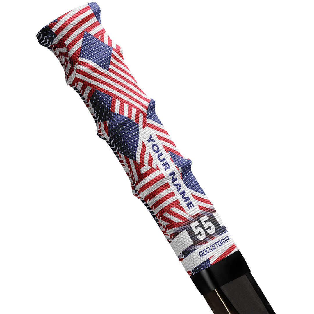 Flag Fabric Hockey Grips (2-pack)