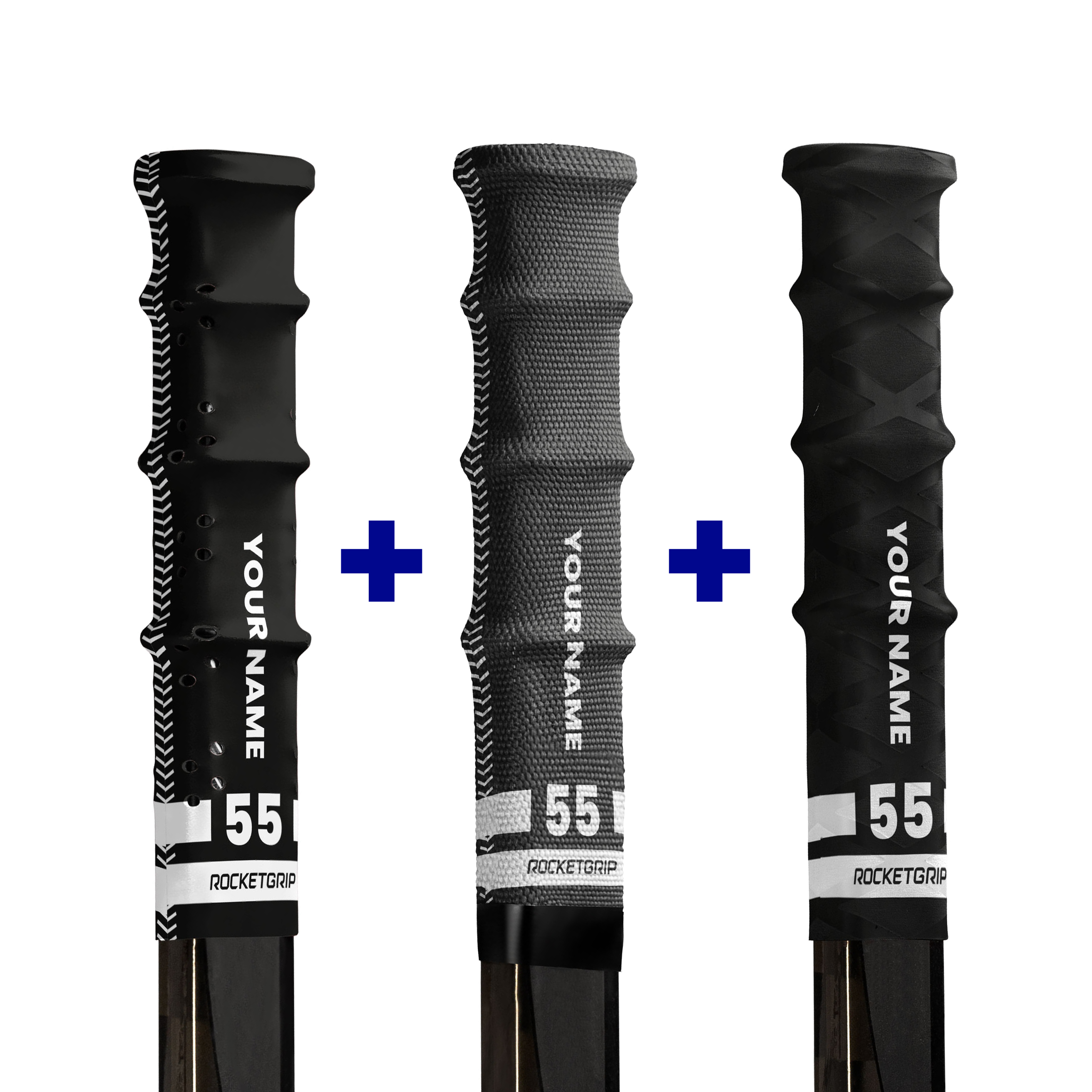 Starter-Pack Color Hockey Grips (3-pack) + Tackifier