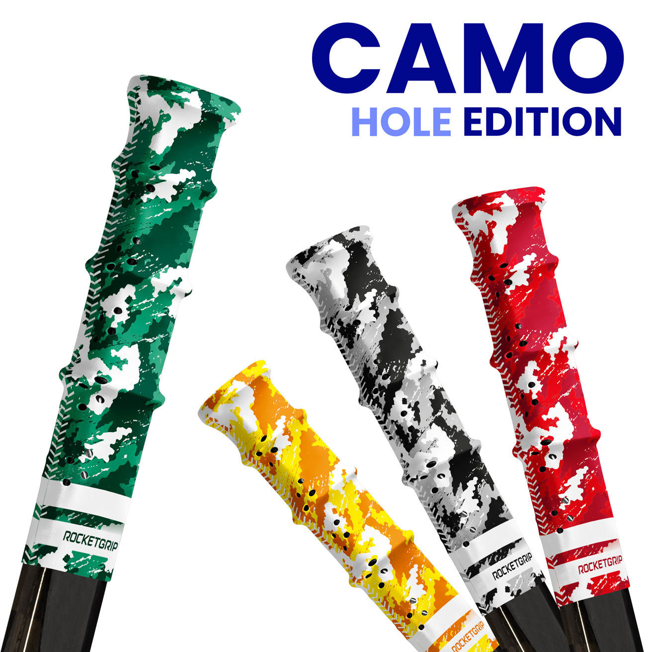 Camo Hole Hockey Grips