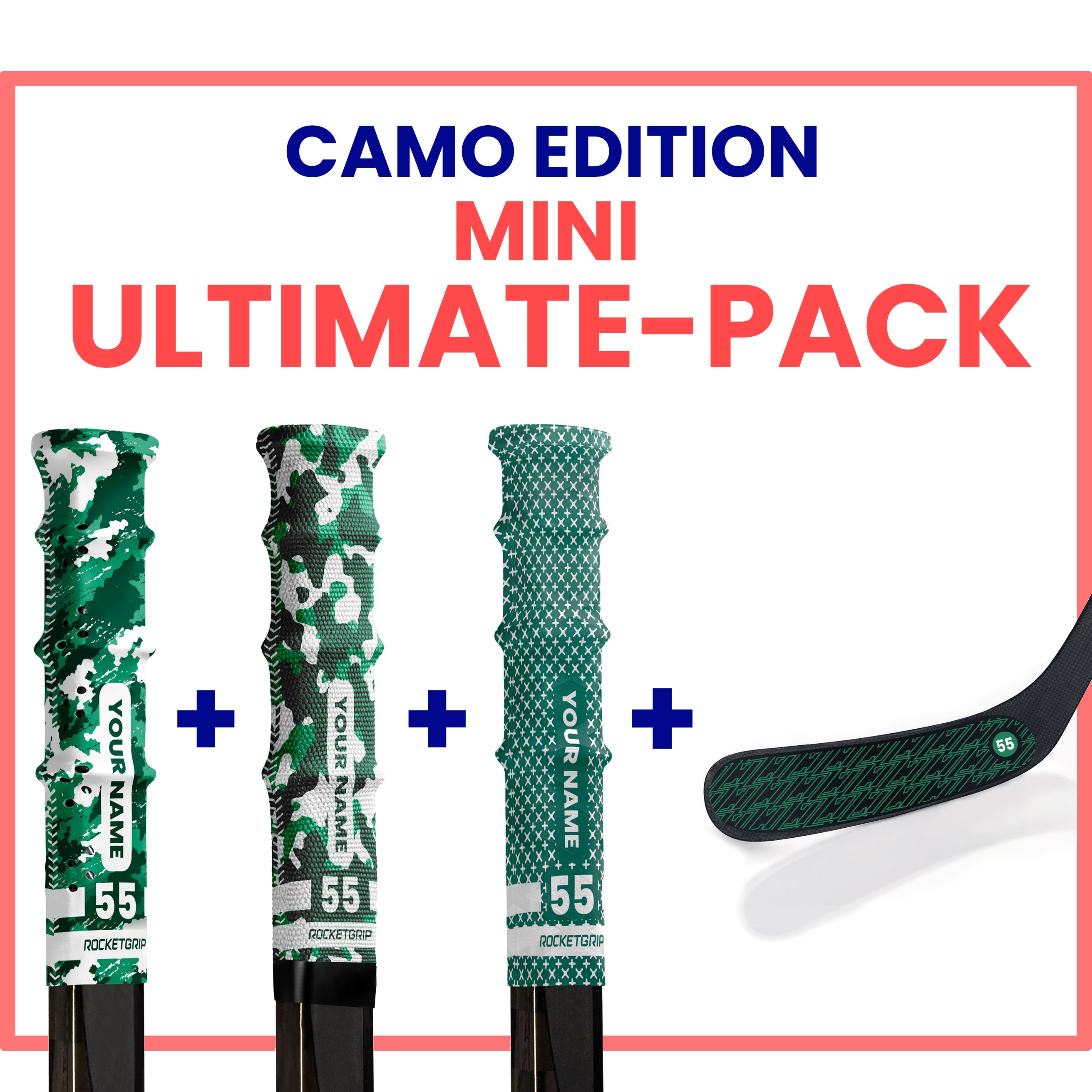 Mini Ultimate-Pack Camo Hockey Grips
